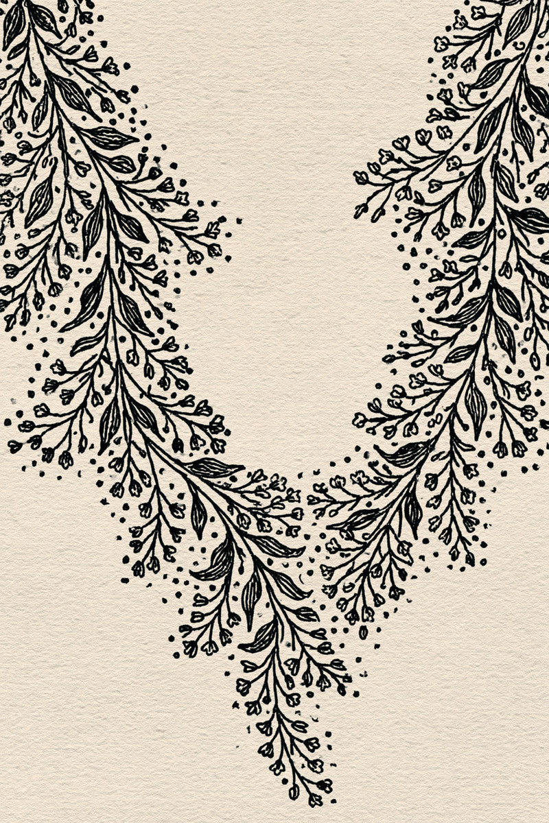 Monogram Neckline Frame Neckline And from Necklines & Collars Embroidery Book 1, a digital embroidery design reference for machine embroidery designs, embroidery patterns and frames and monogram spaces.