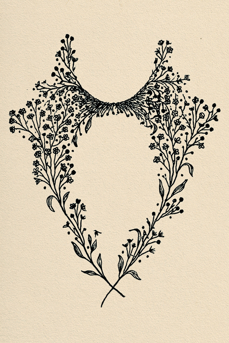 Monogram Neckline Frame Neckline And from Necklines & Collars Embroidery Book 3, a digital embroidery design reference for machine embroidery designs, embroidery patterns and frames and monogram spaces.