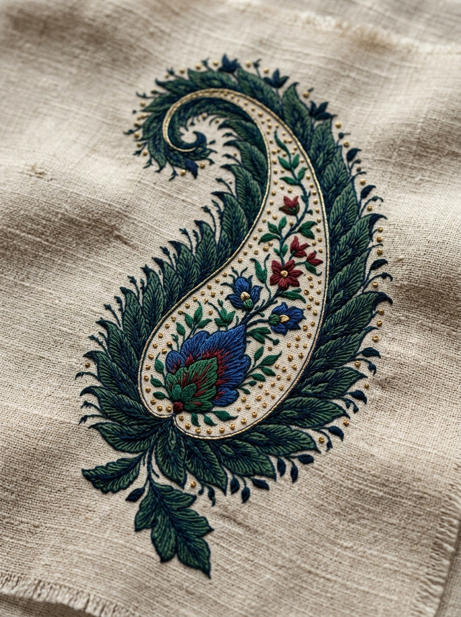Mughal And Persian Garden Inspired 02 from Mughal & Persian Garden Embroidery Book 5, a digital embroidery design reference for machine embroidery designs, embroidery patterns and botanical and floral embroidery.