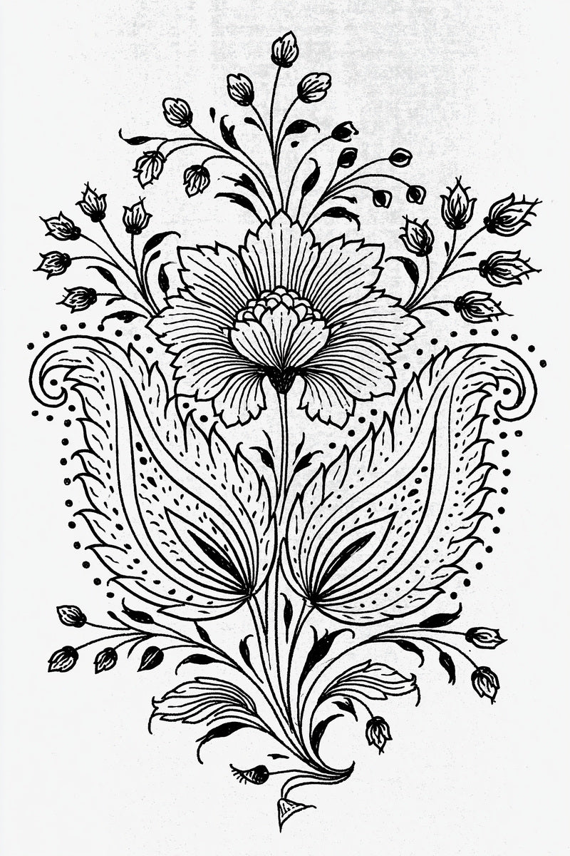 Mughal And Persian Garden Inspired from Mughal & Persian Garden Embroidery Book 2, a digital embroidery design reference for machine embroidery designs, embroidery patterns and botanical and floral embroidery.