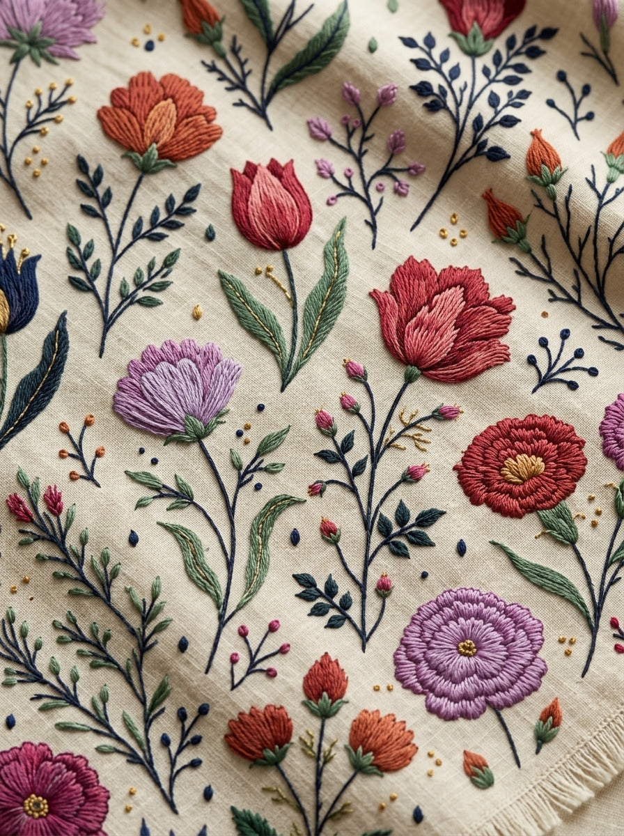Mughal And Persian Garden Inspired from Mughal & Persian Garden Embroidery Book 6, a digital embroidery design reference for machine embroidery designs, embroidery patterns and botanical and floral embroidery.