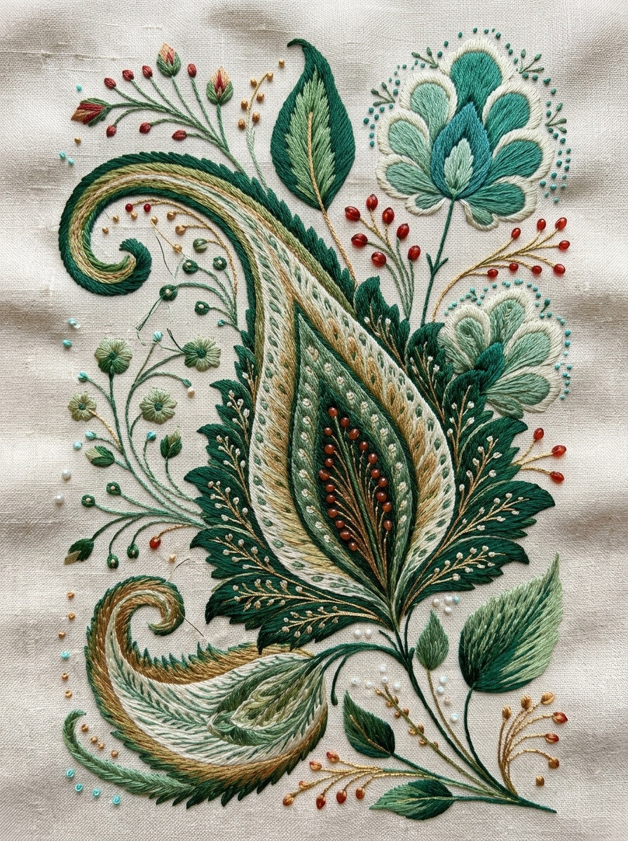Mughal And Persian Garden Inspired from Mughal & Persian Garden Embroidery Book 3, a digital embroidery design reference for machine embroidery designs, embroidery patterns and botanical and floral embroidery.