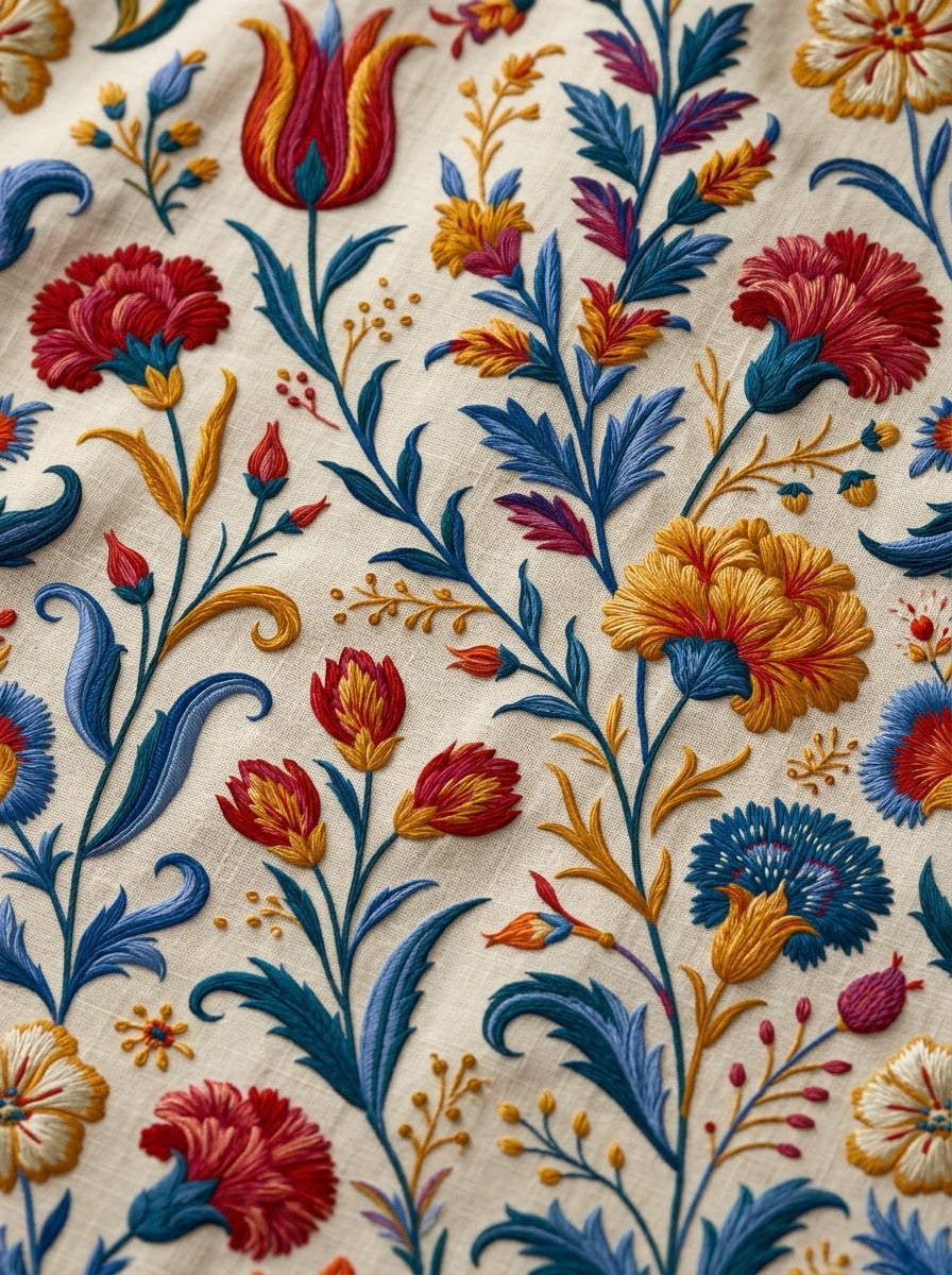 Mughal Floral Sprigs And Persian from Mughal & Persian Garden Embroidery Book 1, a digital embroidery design reference for machine embroidery designs, embroidery patterns and small motif and accent designs.