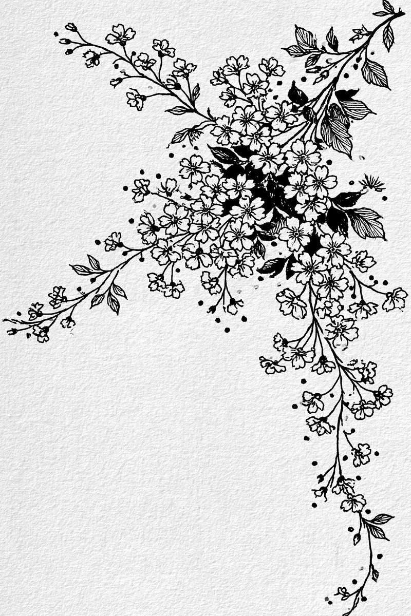 Napkin Corner Floral Frame Classic from Classic Frames & Borders Book 8, a digital embroidery design reference for machine embroidery designs, embroidery patterns and border and edge embroidery.