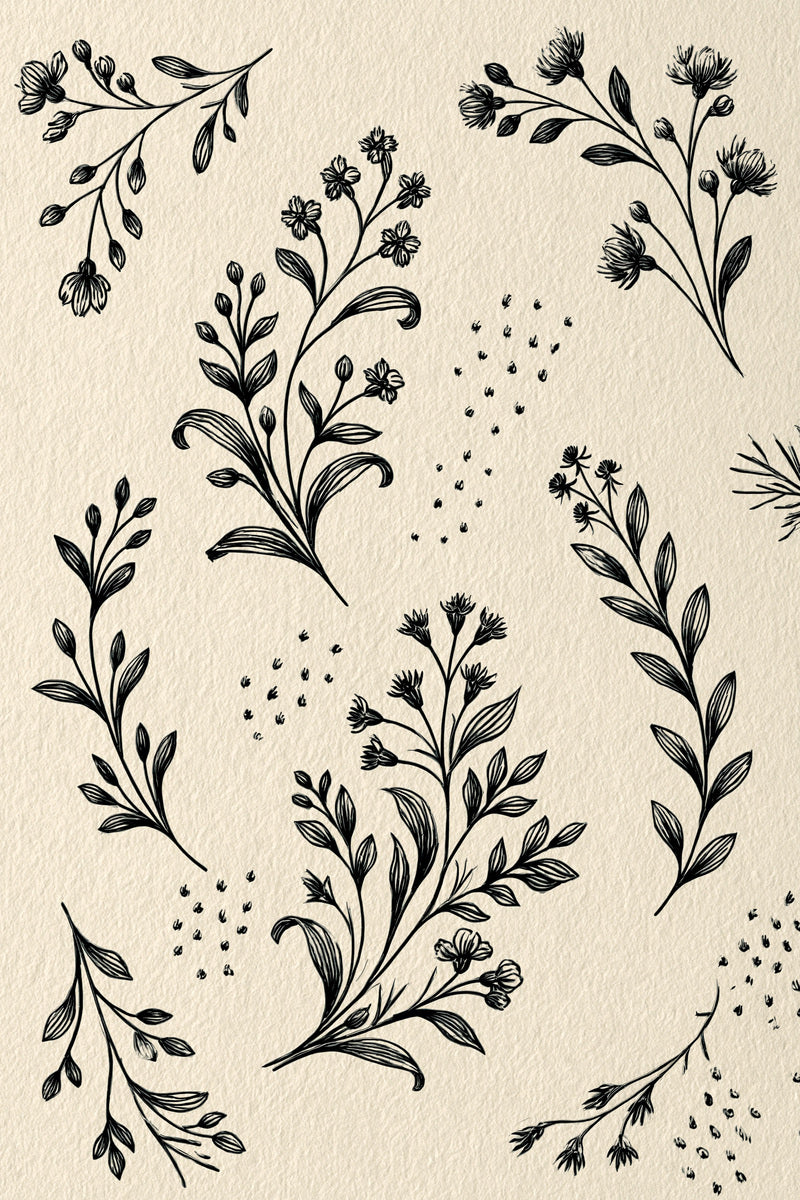 Napkin Corners Gift Pouches And from Botanical Sprig Library Book 2, a digital embroidery design reference for machine embroidery designs, embroidery patterns and corner embroidery.