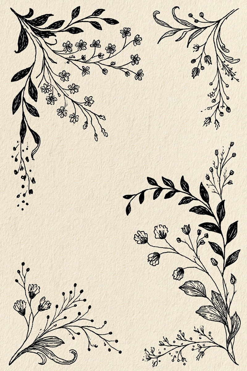 Napkin Corners Gift Pouches And from Botanical Sprig Library Book 3, a digital embroidery design reference for machine embroidery designs, embroidery patterns and corner embroidery.
