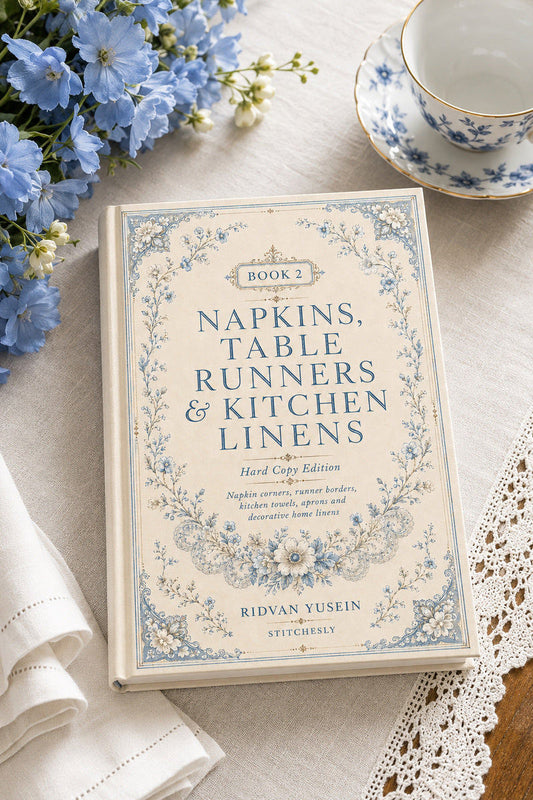 Napkins, Table Runners and Kitchen Linens Book Two, cover view 1.