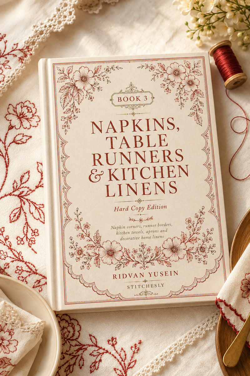 Napkins, Table Runners and Kitchen Linens Book Three, cover view 3.