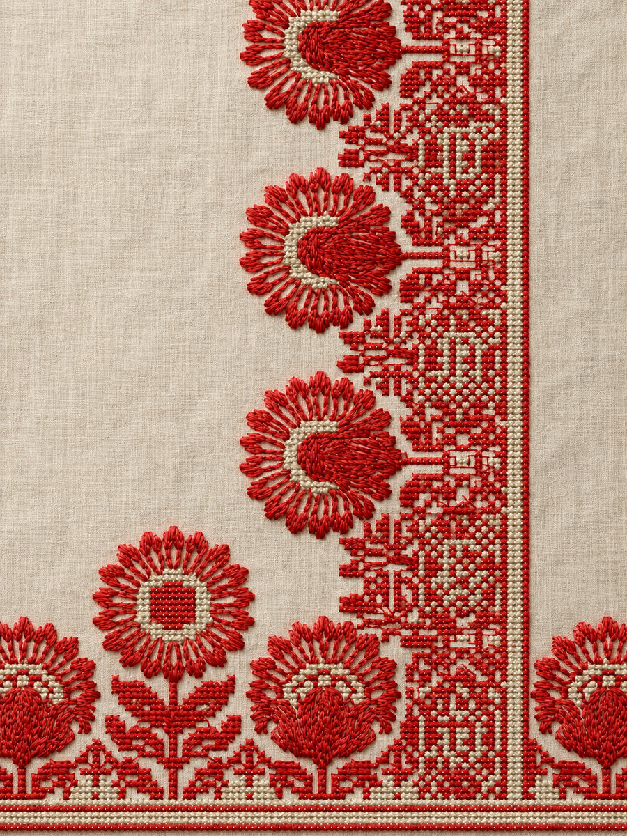 Narrow Colbert Sampler Band 02 from Colbert Embroidery Studies Book 2, a digital embroidery design reference for machine embroidery designs, embroidery patterns and border and edge embroidery.
