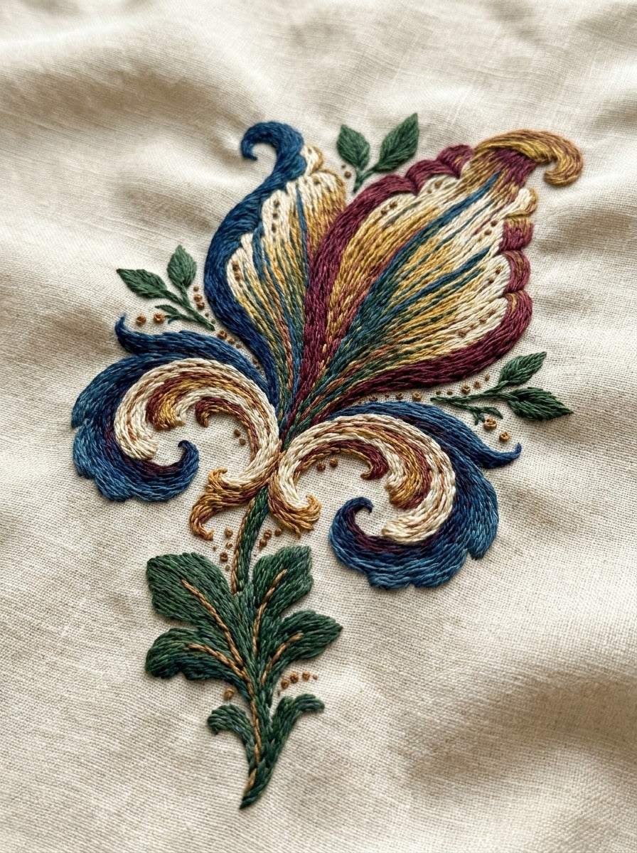 Neo Baroque Mini Petal Pair from Neo Baroque Petal Forms Book 1, a digital embroidery design reference for machine embroidery designs, embroidery patterns and small motif and accent designs.