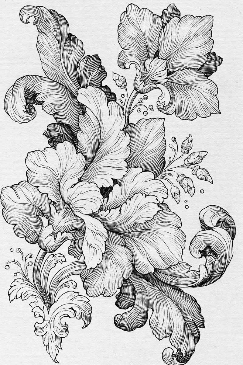 Neo Baroque Petal Forms Book 42 Product Book 3 digital PDF embroidery design book - pattern preview 5