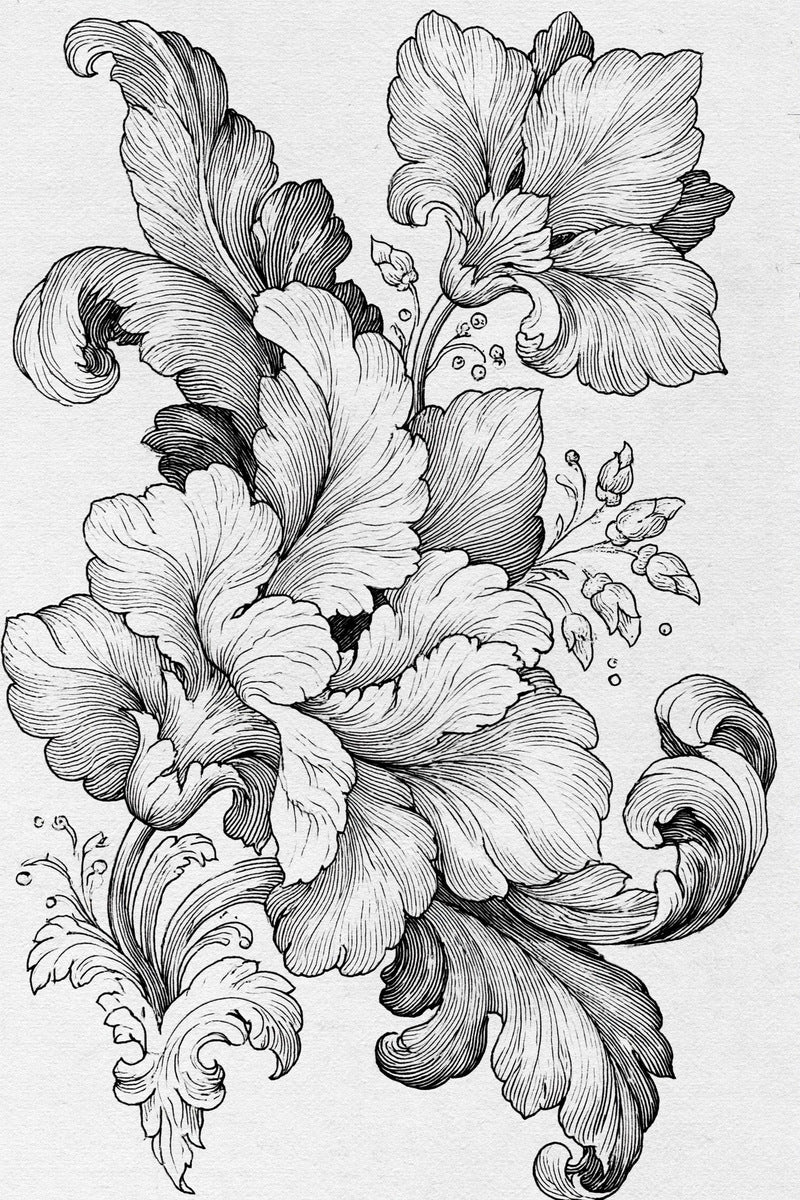 Neo Baroque Petal Forms Book 42 Product Book 3 digital PDF embroidery design book - pattern preview 4