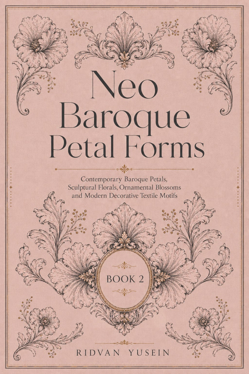 Neo Baroque Petal Forms Book 42 Product Book 2 digital PDF embroidery design book - main cover / hero image 1