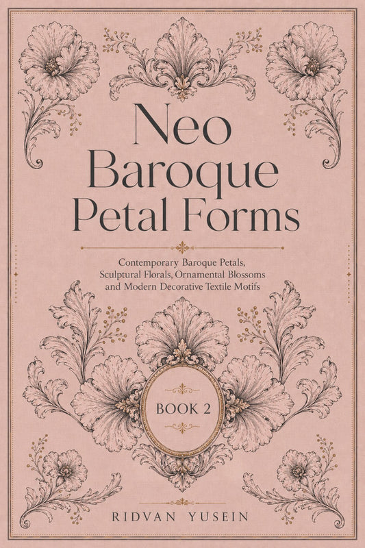 Neo Baroque Petal Forms Book 42 Product Book 2 digital PDF embroidery design book - main cover / hero image 1