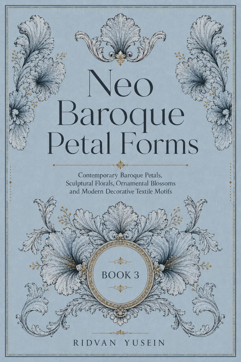Neo Baroque Petal Forms Book 42 Product Book 3 digital PDF embroidery design book - main cover / hero image 1