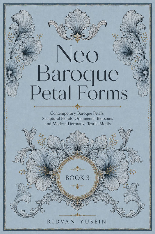 Neo Baroque Petal Forms Book 42 Product Book 3 digital PDF embroidery design book - main cover / hero image 1