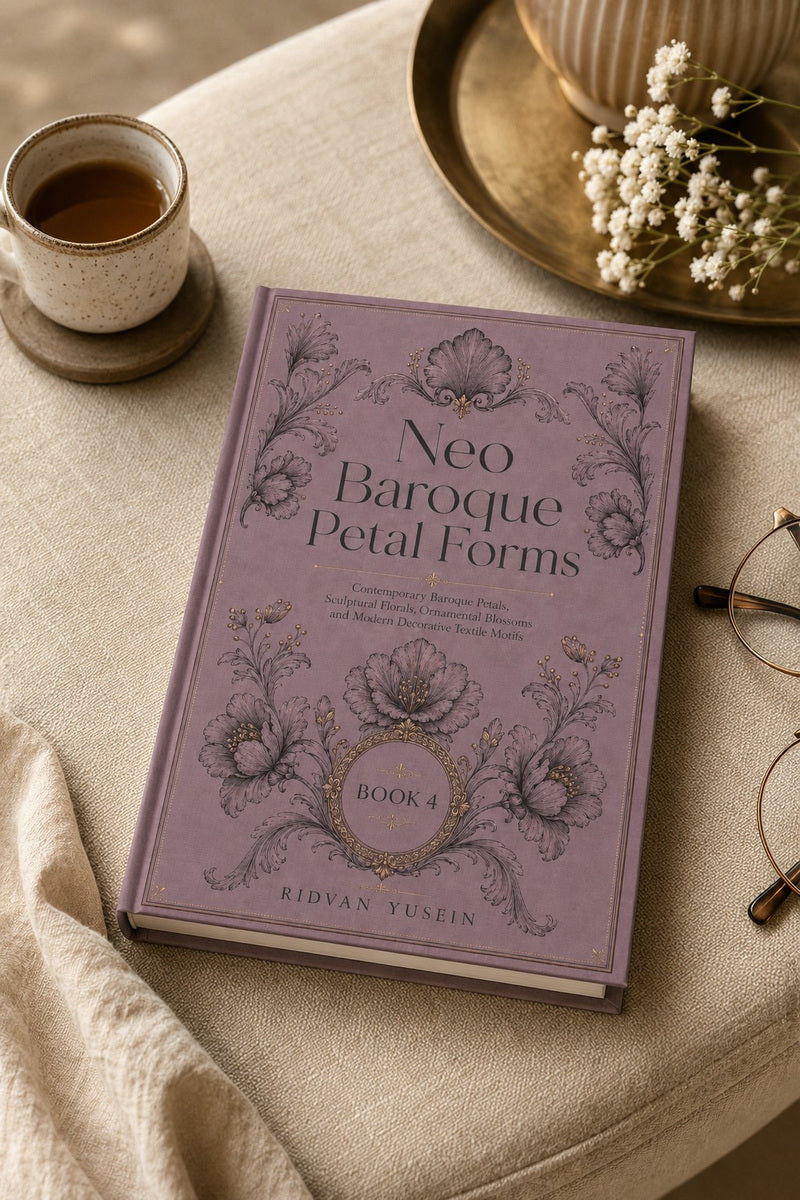 Neo Baroque Petal Forms Book 42 Product Book 4 digital PDF embroidery design book - main cover / hero image 1