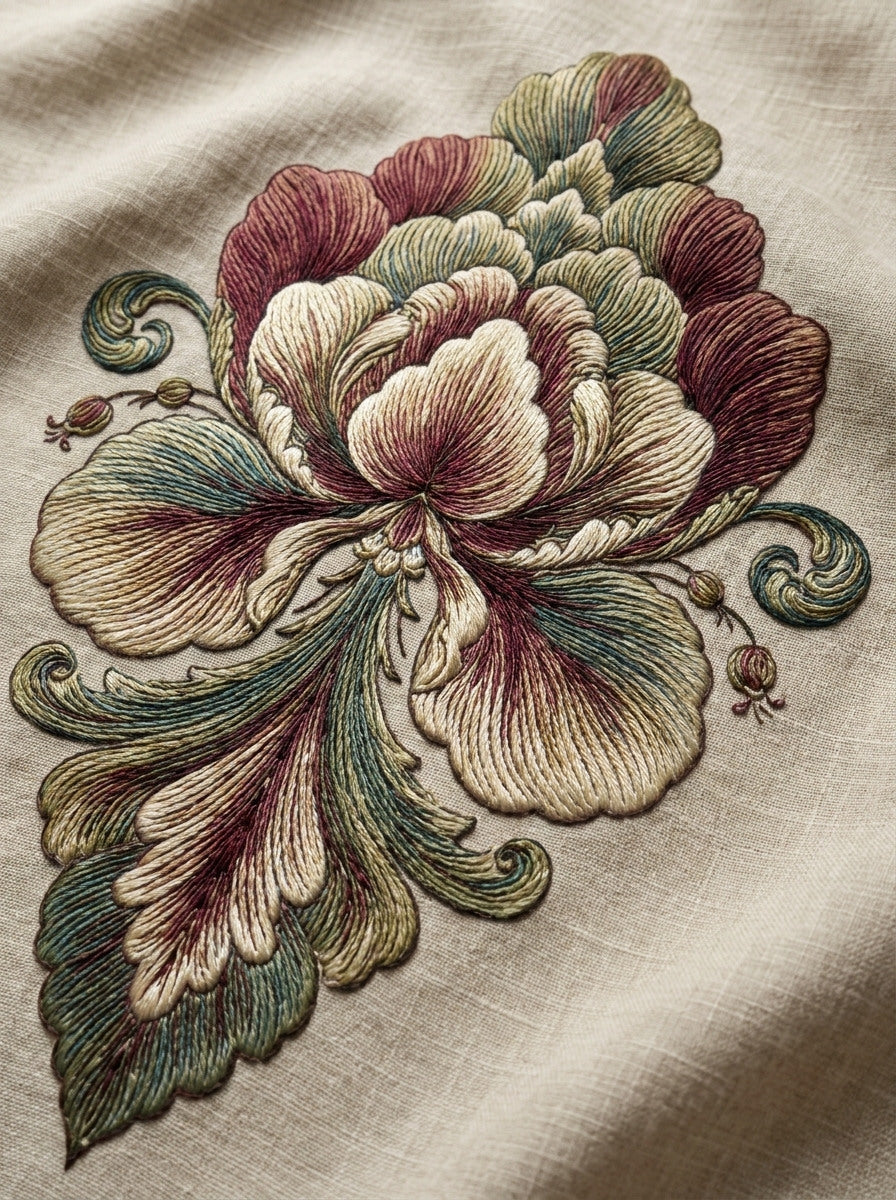Ornamental Blossom Medallion Neo Baroque from Neo Baroque Petal Forms Book 1, a digital embroidery design reference for machine embroidery designs, embroidery patterns and embroidery design reference.