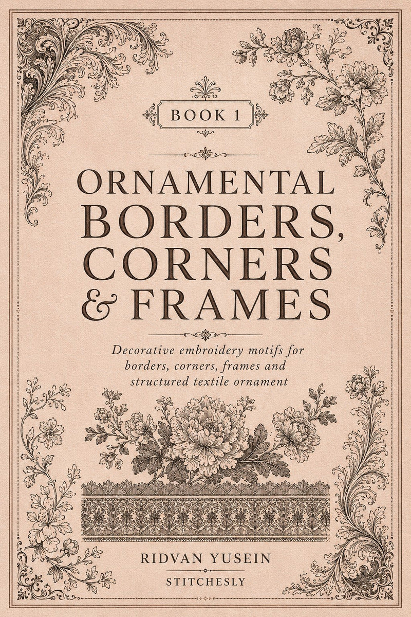 Ornamental Borders, Corners & Frames Book 2 Product Book 1 digital PDF embroidery design book - main cover / hero image 1
