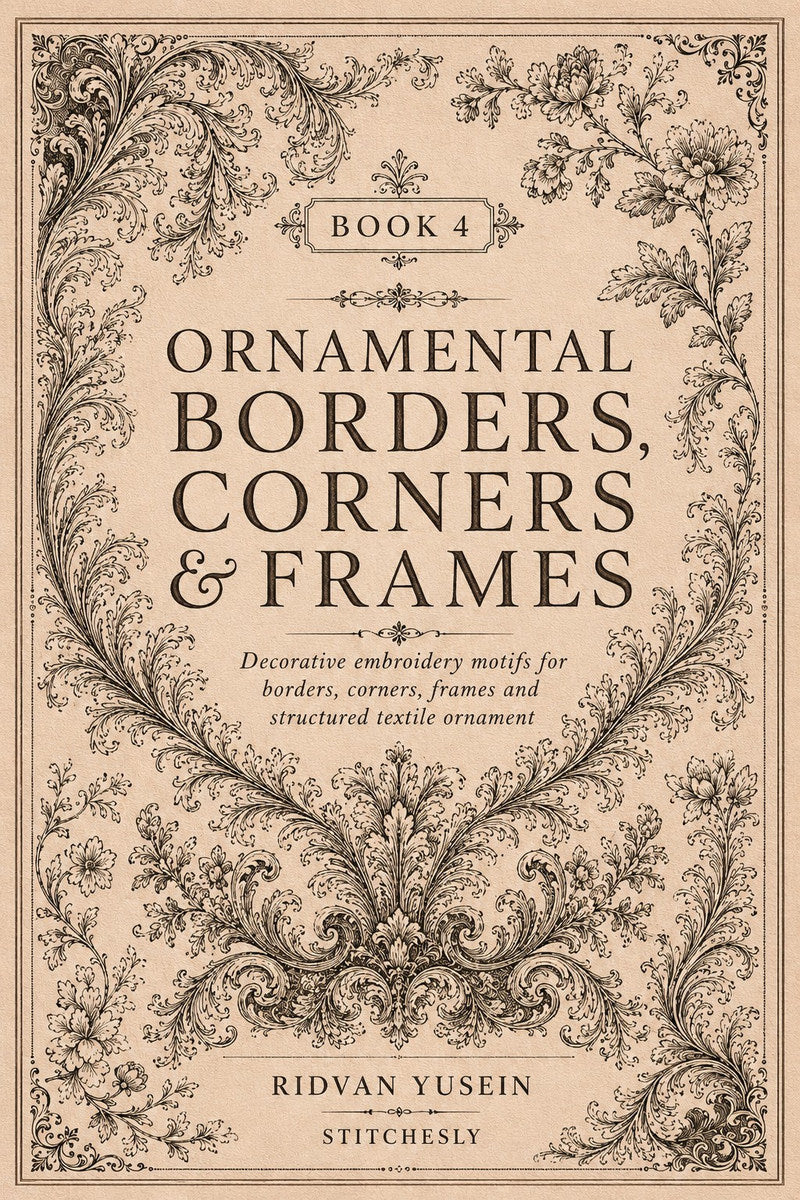 Ornamental Borders, Corners & Frames Book 2 Product Book 4 digital PDF embroidery design book - main cover / hero image 1