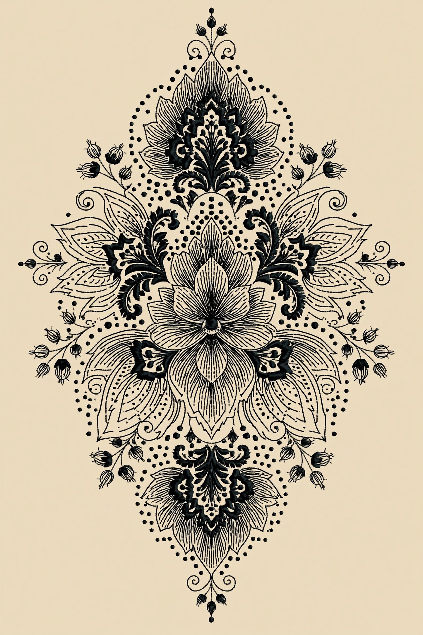 Digital PDF embroidery design bundle cover preview for Garment & Linen Placement Bundle 2, featuring curated embroidery patterns, motif library references and textile design… - preview 28