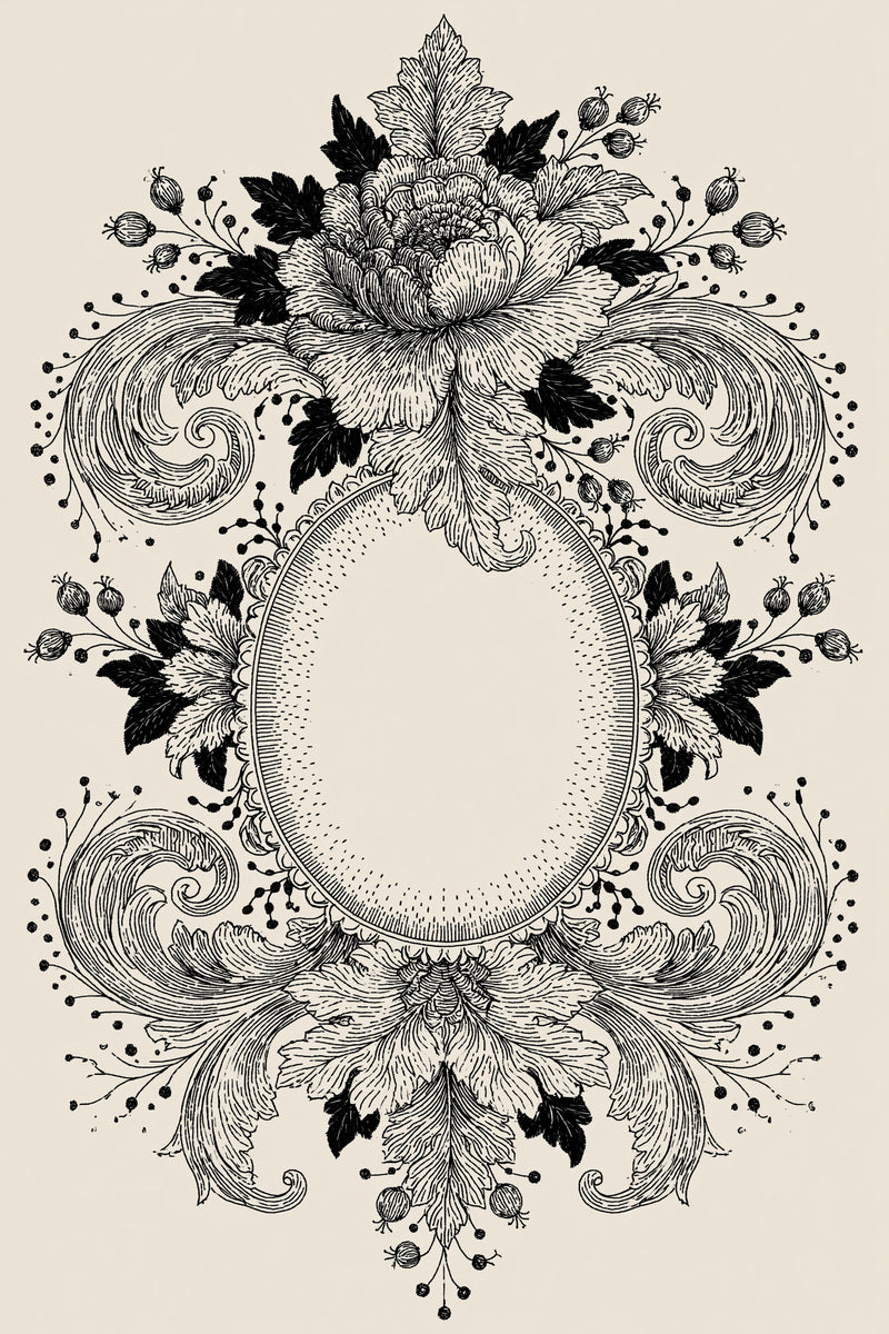 Ornamental Jacket Back Medallion Fashion from Jacket Backs & Shirt Fronts Embroidery Book 3, a digital embroidery design reference for machine embroidery designs, embroidery patterns and garment placement ideas.