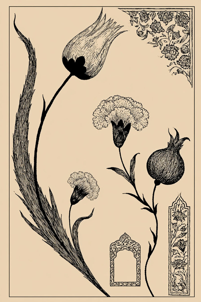 Turkish Embroidery Motifs Book 6 Product Book 3 digital PDF embroidery design book - sample plate / motif preview 5