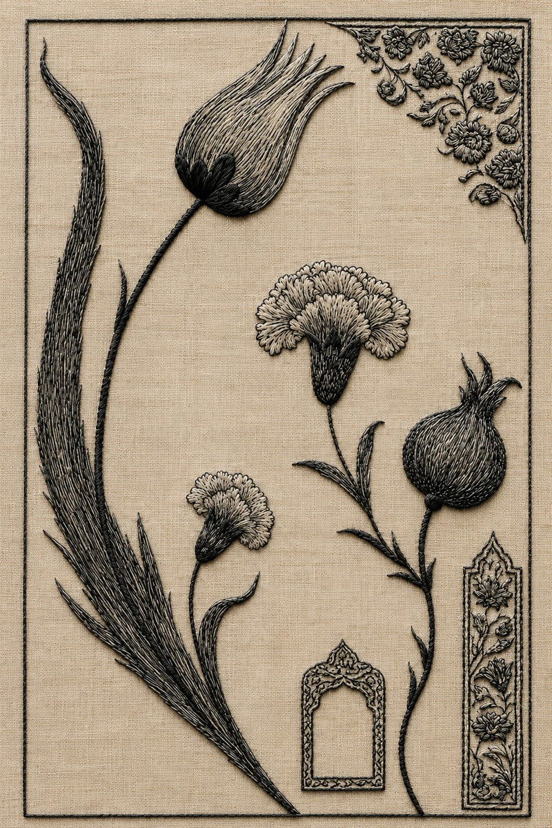 Turkish Embroidery Motifs Book 6 Product Book 3 digital PDF embroidery design book - sample plate / motif preview 4