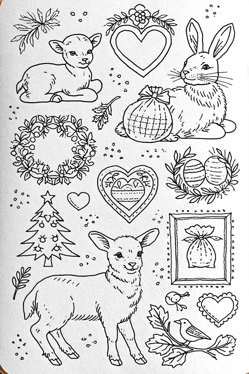 Outline Keepsake Motif Plate Backstitch from Backstitch & Outline Designs Book 2, a digital embroidery design reference for machine embroidery designs, embroidery patterns and embroidery design reference.