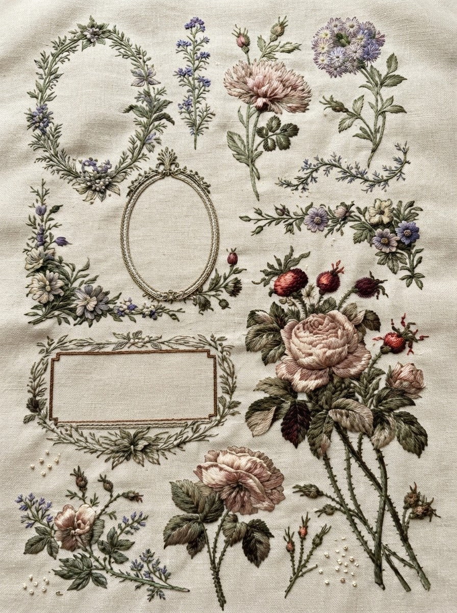 Victorian Sprig & Heirloom Botanicals Book 49 Product Book 3 digital PDF embroidery design book - product image 14