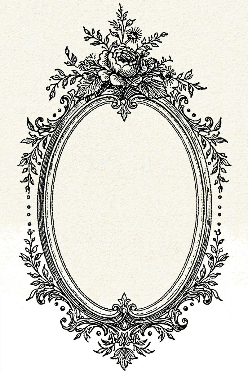 Oval Label Cartouche Frame Classic from Classic Frames & Borders Book 6, a digital embroidery design reference for machine embroidery designs, embroidery patterns and border and edge embroidery.
