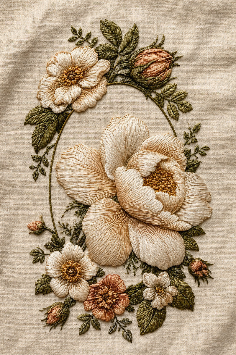 Oval Monogram Frame Kit Modular 1 from Modular & Combine Friendly Embroidery Systems - Book 2, a machine embroidery design reference.