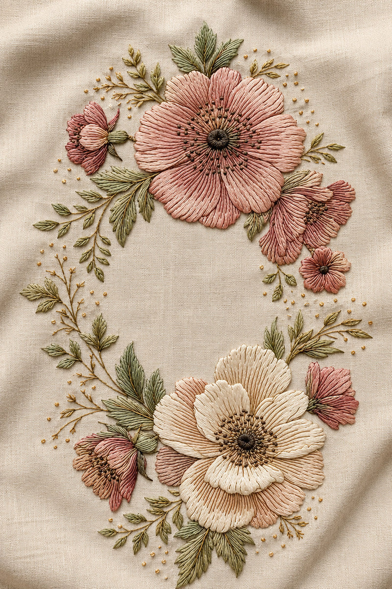 Oval Monogram Frame Kit Modular 2 from Modular & Combine Friendly Embroidery Systems Book 3, a digital embroidery design reference for machine embroidery designs, embroidery patterns and frames and monogram spaces.