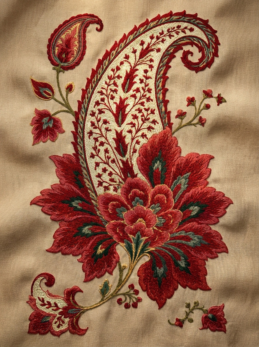 Paisley And Boteh Motif Set from Mughal, Persian & Oriental Embroidery Book 4, a digital embroidery design reference for machine embroidery designs, embroidery patterns and embroidery design reference.