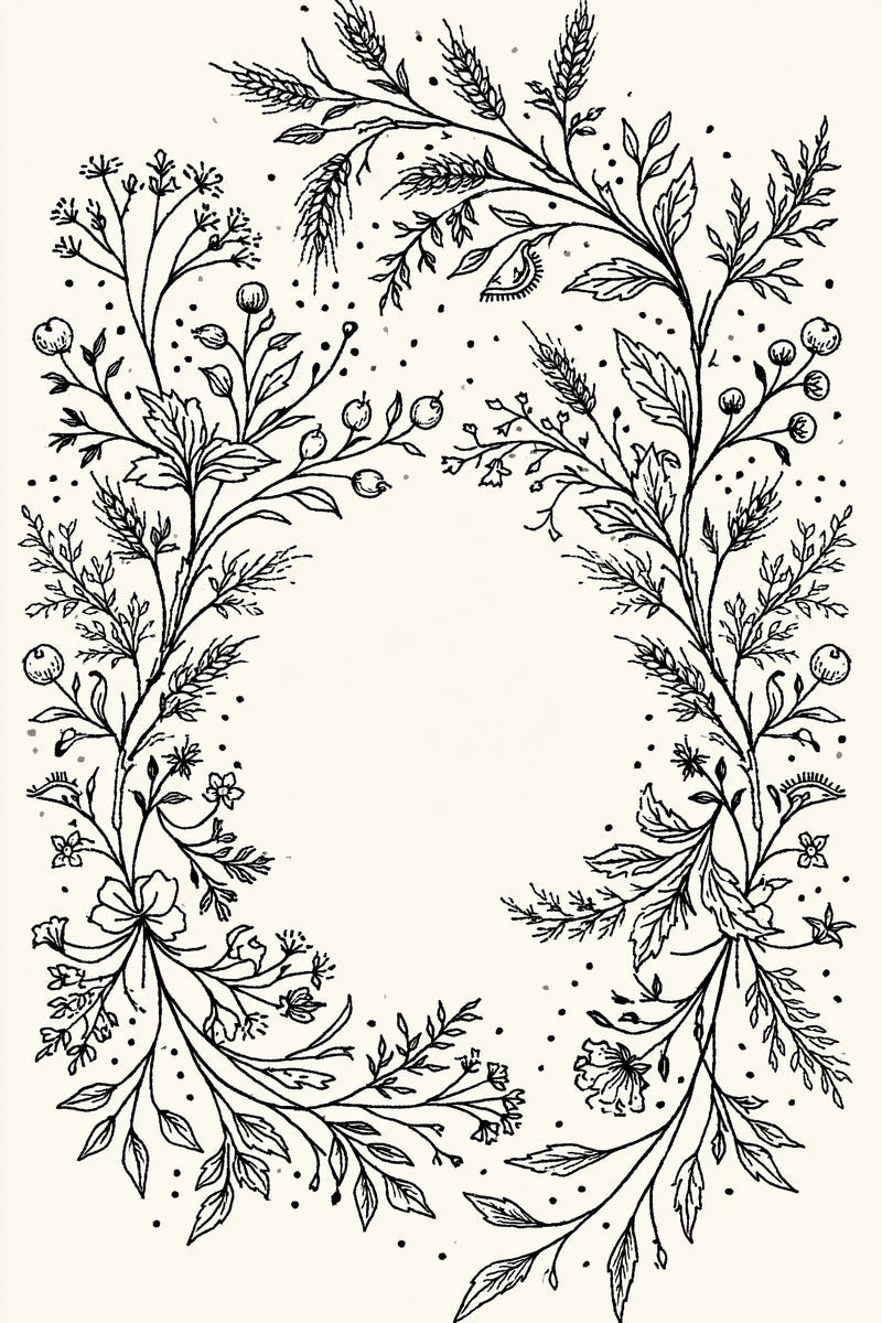 Pantry Pouch Monogram Frame Kitchen from Kitchen Towels & Aprons Embroidery Book 2, a digital embroidery design reference for machine embroidery designs, embroidery patterns and frames and monogram spaces.
