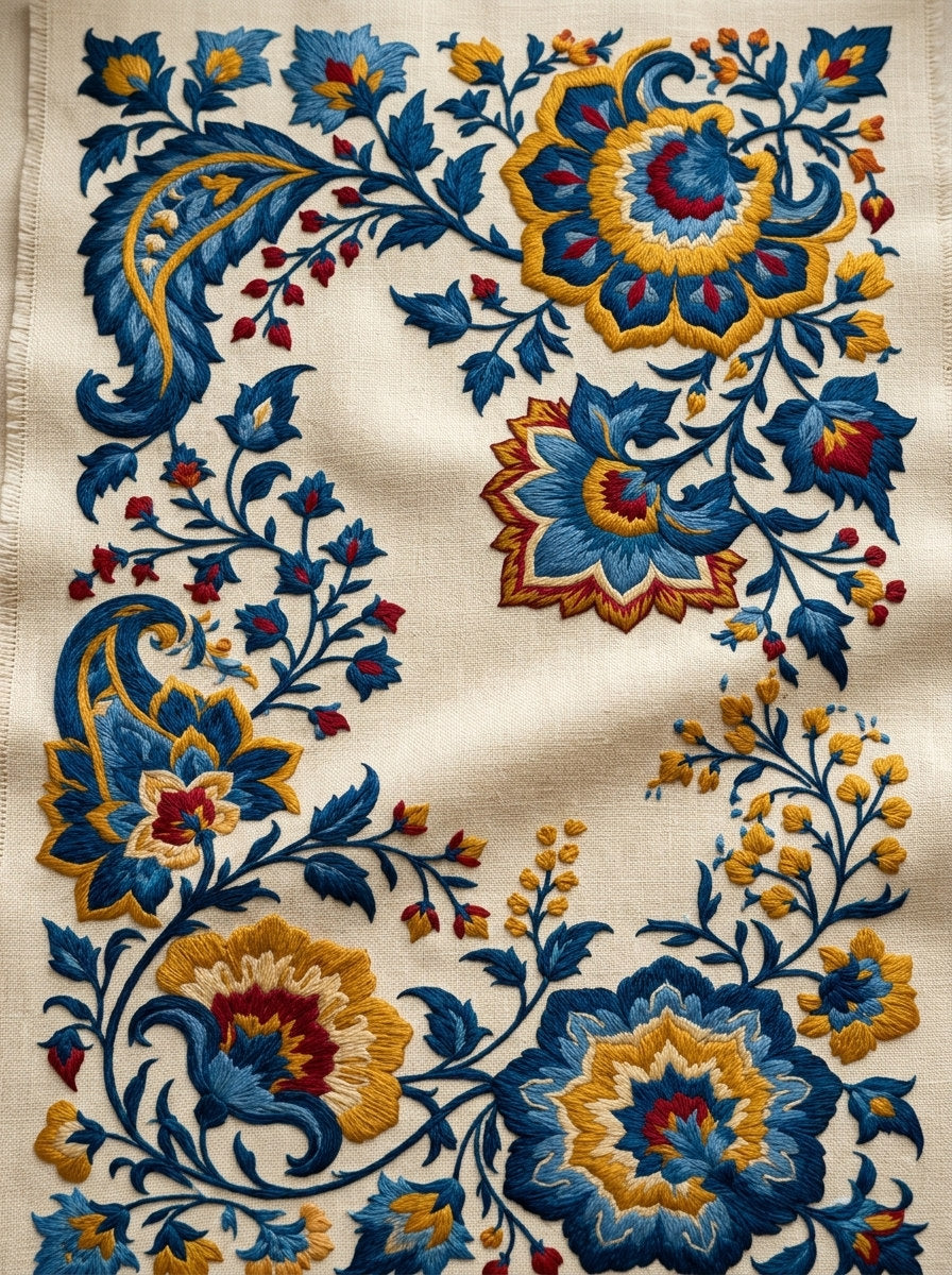 Persian Garden Modular Frame System from Mughal & Persian Garden Embroidery Book 2, a digital embroidery design reference for machine embroidery designs, embroidery patterns and frames and monogram spaces.
