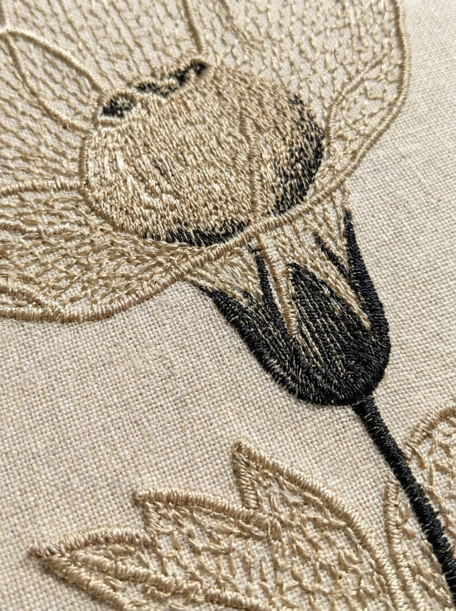Petal Lace Single Flower from Lace Embroidery & Broderie Designs Book 4, a digital embroidery design reference for machine embroidery designs, embroidery patterns and lace and broderie details.
