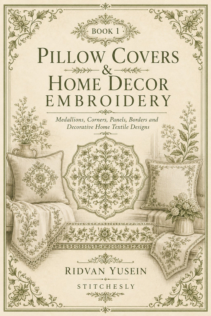 Pillow Covers & Home Decor Embroidery Book 28 Product Book 1 digital PDF embroidery design book - main cover / hero image 5