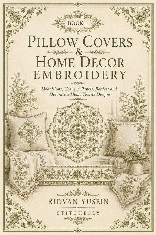 Pillow Covers & Home Decor Embroidery Book 28 Product Book 1 digital PDF embroidery design book - main cover / hero image 5