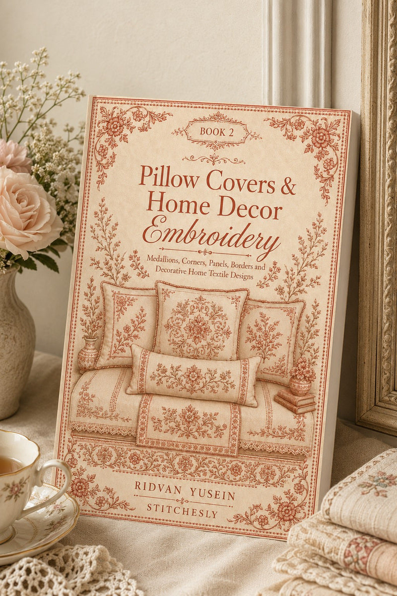 Pillow Covers & Home Decor Embroidery Book 28 Product Book 2 digital PDF embroidery design book - main cover / hero image 4