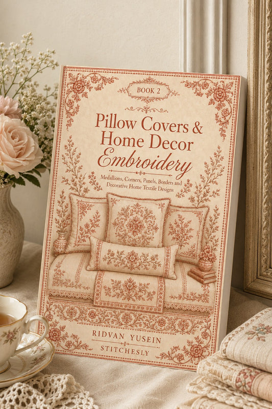 Pillow Covers & Home Decor Embroidery Book 28 Product Book 2 digital PDF embroidery design book - main cover / hero image 4