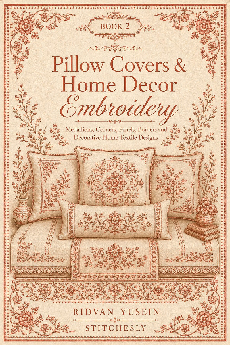 Pillow Covers & Home Decor Embroidery Book 28 Product Book 2 digital PDF embroidery design book - main cover / hero image 5