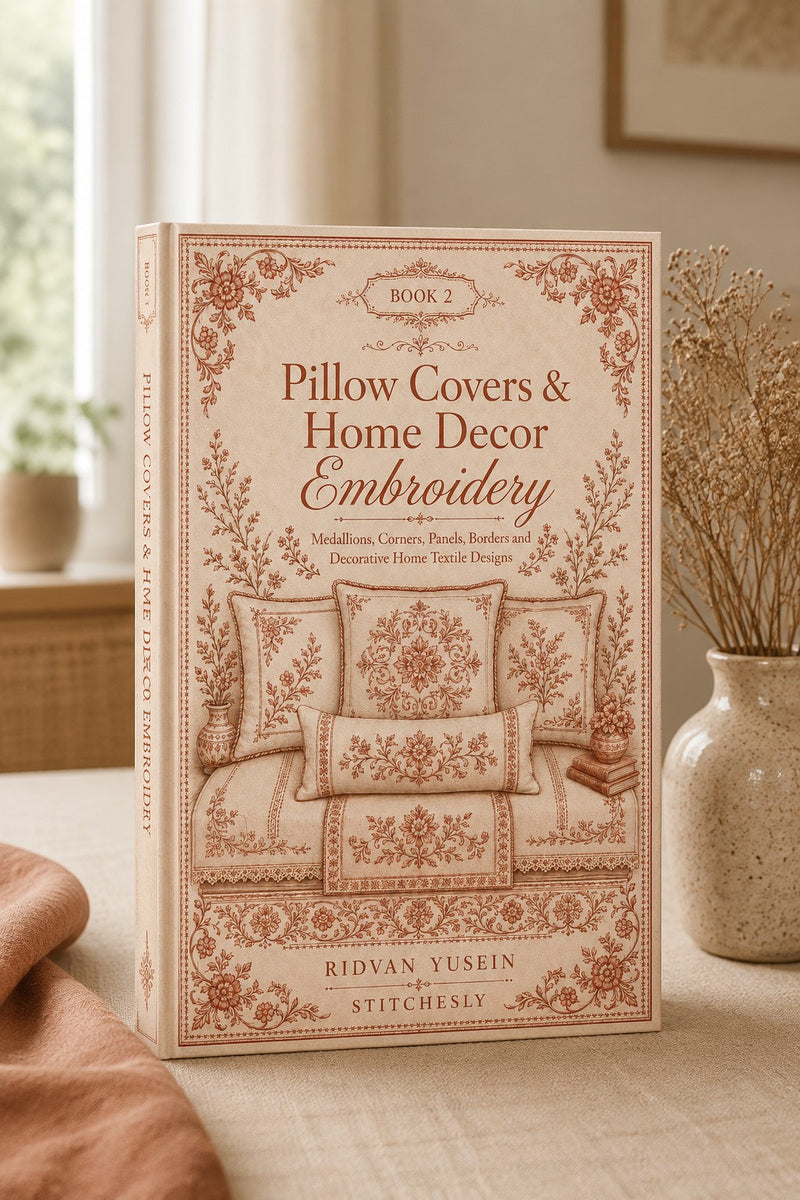 Pillow Covers & Home Decor Embroidery Book 28 Product Book 2 digital PDF embroidery design book - main cover / hero image 3