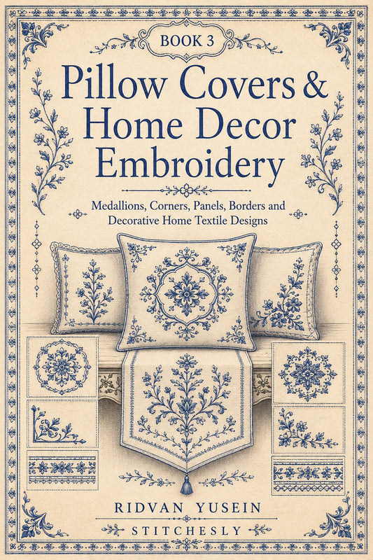 Pillow Covers & Home Decor Embroidery Book 28 Product Book 3 digital PDF embroidery design book - main cover / hero image 5