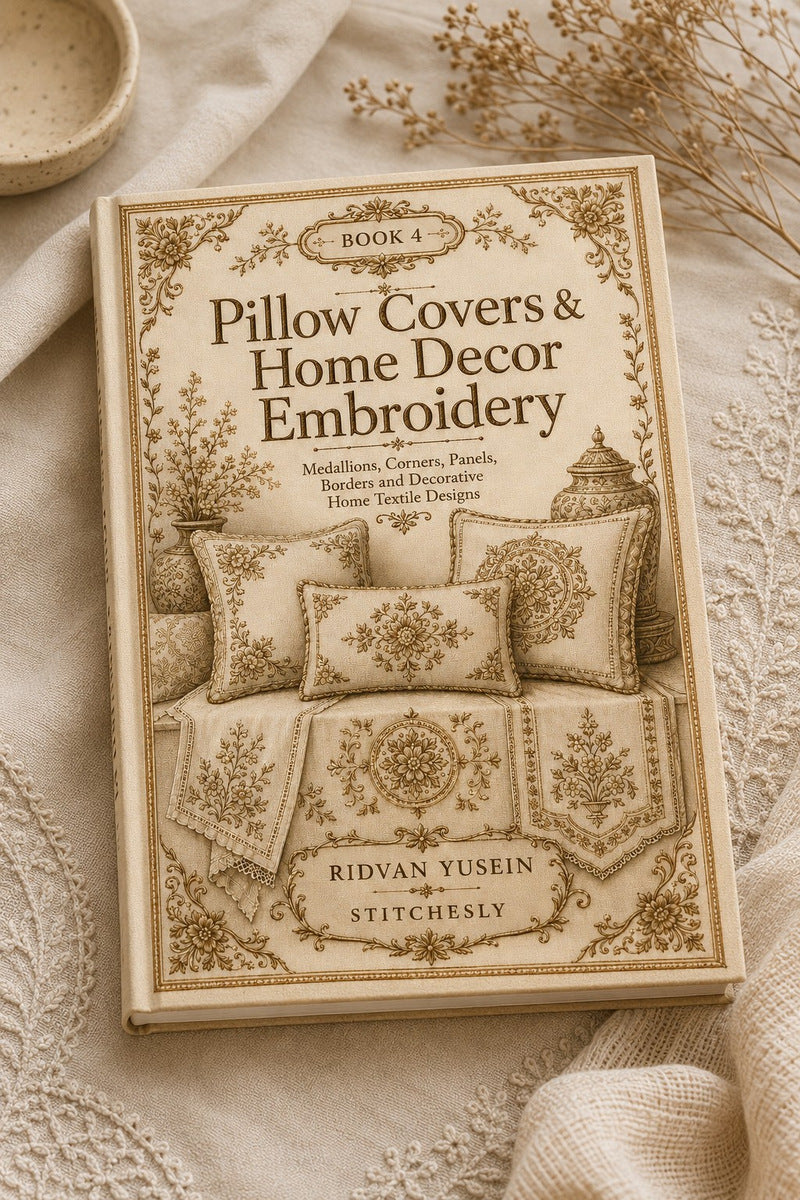 Pillow Covers & Home Decor Embroidery Book 28 Product Book 4 digital PDF embroidery design book - main cover / hero image 4