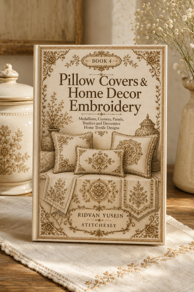 Pillow Covers & Home Decor Embroidery Book 28 Product Book 4 digital PDF embroidery design book - main cover / hero image 3