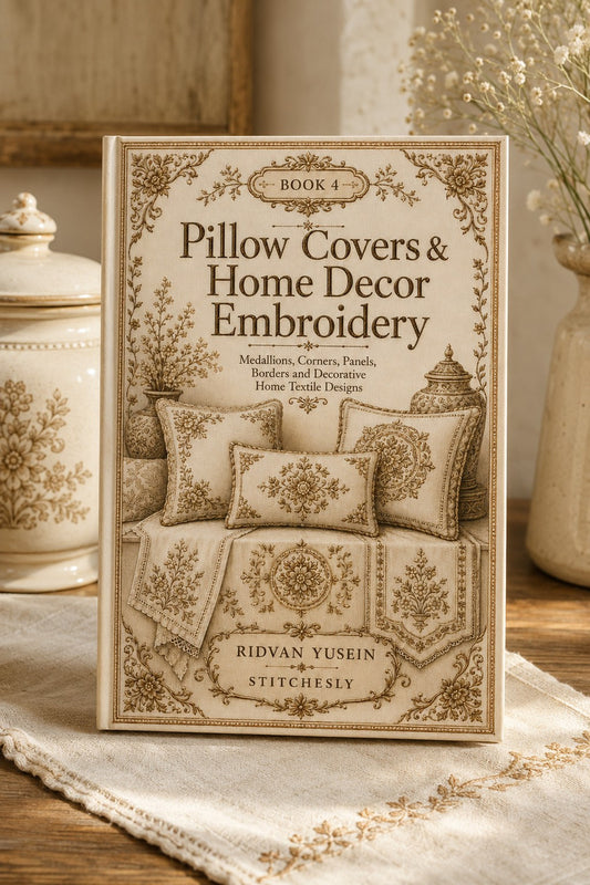 Pillow Covers & Home Decor Embroidery Book 28 Product Book 4 digital PDF embroidery design book - main cover / hero image 3