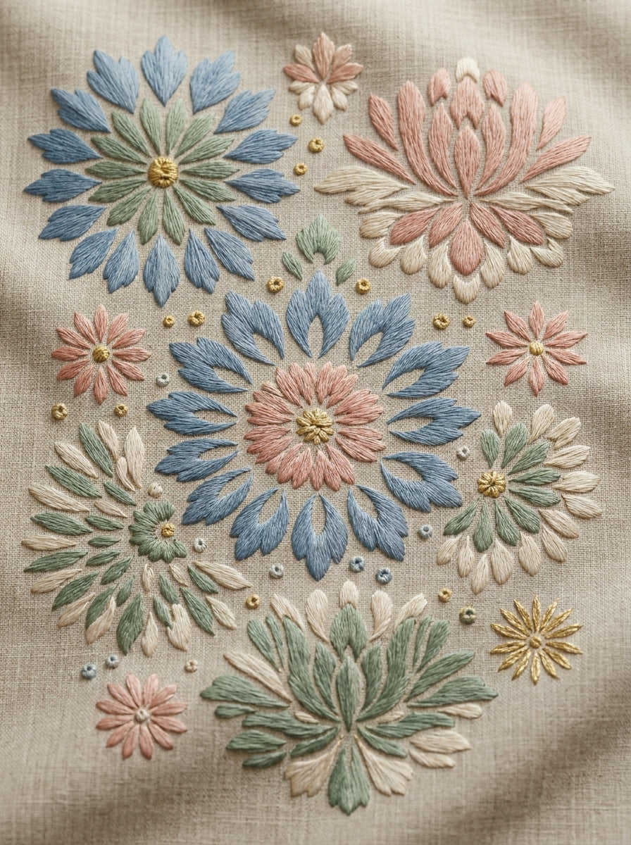 Pillow Cushion And Home Textile 02 from Neo Baroque Petal Forms Book 1, a digital embroidery design reference for machine embroidery designs, embroidery patterns and linen and home textile projects.