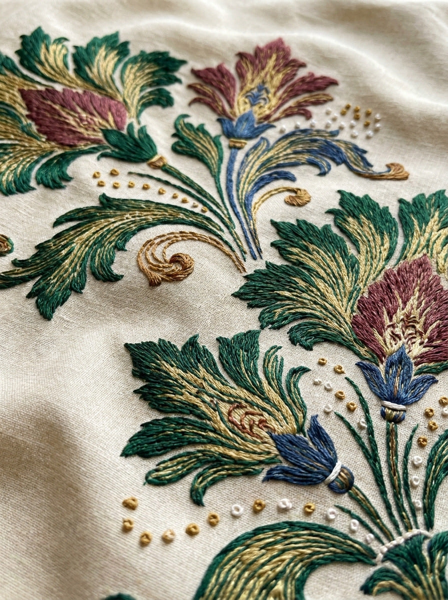 Pillow Cushion And Home Textile 03 from Neo Baroque Petal Forms Book 1, a digital embroidery design reference for machine embroidery designs, embroidery patterns and linen and home textile projects.