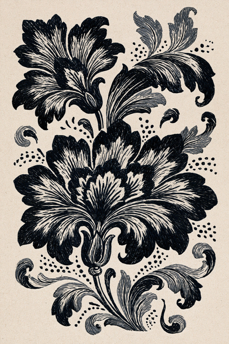 Pillow Cushion And Home Textile from Neo Baroque Petal Forms Book 1, a digital embroidery design reference for machine embroidery designs, embroidery patterns and linen and home textile projects.